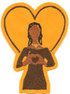 Iota Sweetheart: Hand-sign Lady, originally designed by University Apparel, Inc.